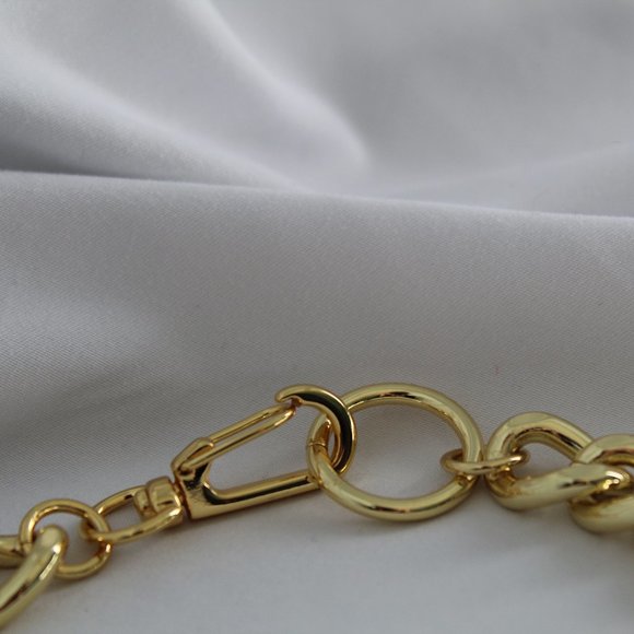 Gold link necklace - Picture 3 of 5